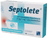 SEPTOLETE mit Eukalyptus-Geschmack 3mg/1mg Lut.-T.